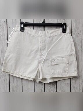 Old Navy White Cargo Utility Shorts